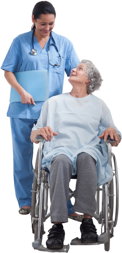 Enfermera con paciente